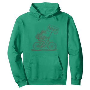 Cycling Protest Frog Hoodie Resist Free Portland Retro Graphic TS02 Irish Green Print Your Wear