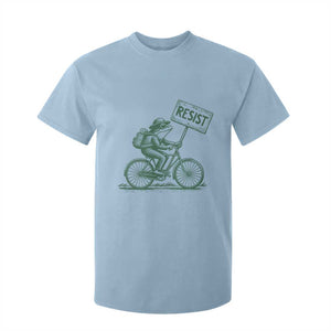 Cycling Protest Frog T Shirt For Kid Resist Free Portland Retro Graphic TS02 Light Blue Print Your Wear