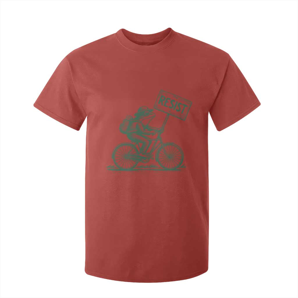 Cycling Protest Frog T Shirt For Kid Resist Free Portland Retro Graphic TS02 Red Print Your Wear
