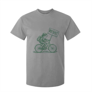 Cycling Protest Frog T Shirt For Kid Resist Free Portland Retro Graphic TS02 Sport Gray Print Your Wear