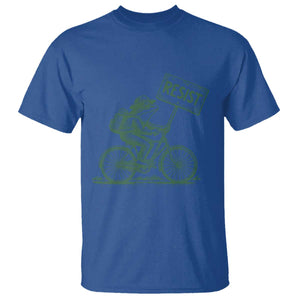 Cycling Protest Frog T Shirt Resist Free Portland Retro Graphic TS02 Royal Blue Print Your Wear