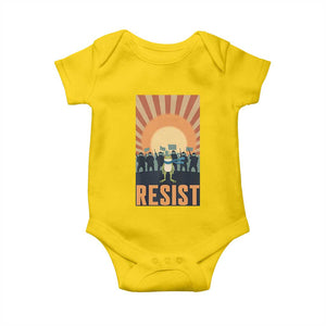 Frog Resist Baby Onesie Bold Protest Free Portland TS02 Daisy Print Your Wear