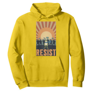 Frog Resist Hoodie Bold Protest Free Portland TS02 Daisy Print Your Wear