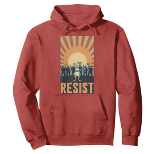Frog Resist Hoodie Bold Protest Free Portland TS02 Red Print Your Wear