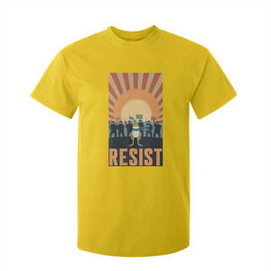 Frog Resist T Shirt For Kid Bold Protest Free Portland TS02 Daisy Print Your Wear