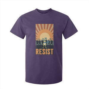 Frog Resist T Shirt For Kid Bold Protest Free Portland TS02 Purple Print Your Wear