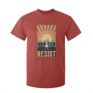 Frog Resist T Shirt For Kid Bold Protest Free Portland TS02 Red Print Your Wear