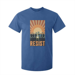 Frog Resist T Shirt For Kid Bold Protest Free Portland TS02 Royal Blue Print Your Wear