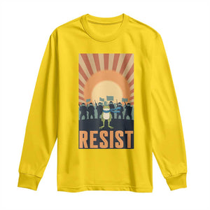 Frog Resist Long Sleeve Shirt Bold Protest Free Portland TS02 Daisy Print Your Wear
