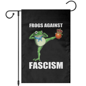 Frogs Against Fascism Garden Flag No Fascist No Kings Funny Portland Frog Protest TS02 Black Print Your Wear