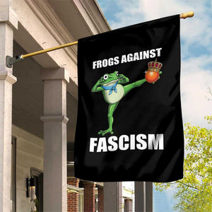 Frogs Against Fascism Garden Flag No Fascist No Kings Funny Portland Frog Protest TS02 Print Your Wear