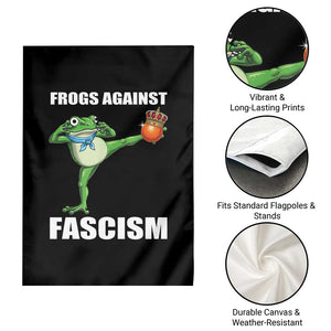 Frogs Against Fascism Garden Flag No Fascist No Kings Funny Portland Frog Protest TS02 Print Your Wear