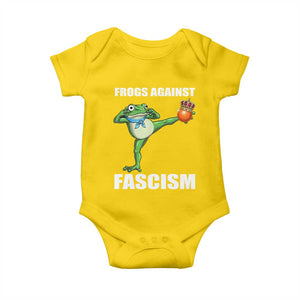 Frogs Against Fascism Baby Onesie No Fascist No Kings Funny Portland Frog Protest TS02 Daisy Print Your Wear