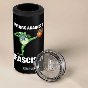 Frogs Against Fascism 4 in 1 Can Cooler Tumbler No Fascist No Kings Funny Portland Frog Protest TS02 Print Your Wear