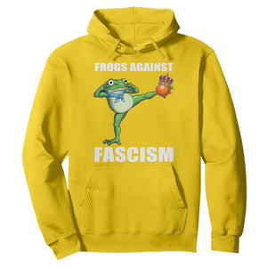 Frogs Against Fascism Hoodie No Fascist No Kings Funny Portland Frog Protest TS02 Daisy Print Your Wear