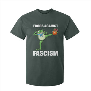 Frogs Against Fascism T Shirt For Kid No Fascist No Kings Funny Portland Frog Protest TS02 Dark Forest Green Print Your Wear