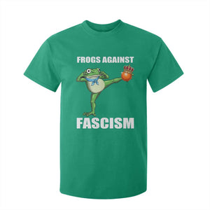 Frogs Against Fascism T Shirt For Kid No Fascist No Kings Funny Portland Frog Protest TS02 Irish Green Print Your Wear