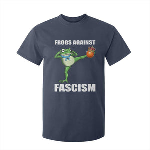 Frogs Against Fascism T Shirt For Kid No Fascist No Kings Funny Portland Frog Protest TS02 Navy Print Your Wear