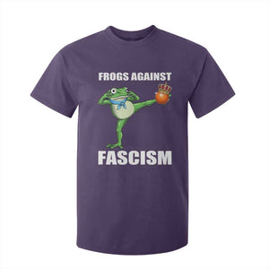 Frogs Against Fascism T Shirt For Kid No Fascist No Kings Funny Portland Frog Protest TS02 Purple Print Your Wear