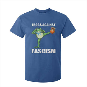 Frogs Against Fascism T Shirt For Kid No Fascist No Kings Funny Portland Frog Protest TS02 Royal Blue Print Your Wear