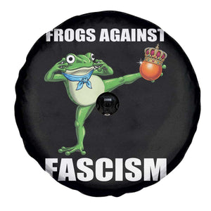 Frogs Against Fascism Spare Tire Cover No Fascist No Kings Funny Portland Frog Protest TS02 Print Your Wear
