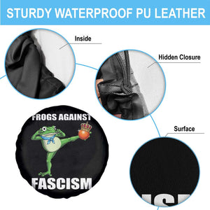 Frogs Against Fascism Spare Tire Cover No Fascist No Kings Funny Portland Frog Protest TS02 Print Your Wear