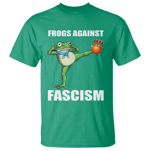 Frogs Against Fascism T Shirt No Fascist No Kings Funny Portland Frog Protest TS02 Irish Green Print Your Wear