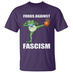 Frogs Against Fascism T Shirt No Fascist No Kings Funny Portland Frog Protest TS02 Purple Print Your Wear