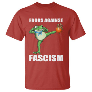 Frogs Against Fascism T Shirt No Fascist No Kings Funny Portland Frog Protest TS02 Red Print Your Wear