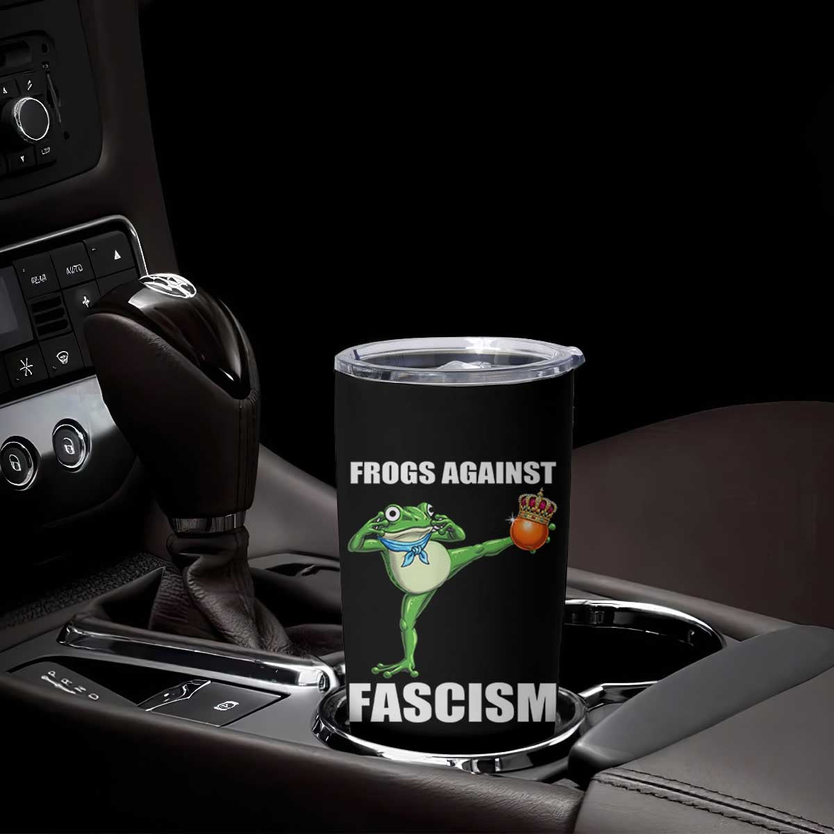 Frogs Against Fascism Tumbler Cup No Fascist No Kings Funny Portland Frog Protest TS02 Print Your Wear