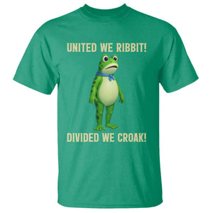 United We Ribbit Frog Protest T Shirt Divided We Croak Free Portland Resist 2025 TS02 Irish Green Print Your Wear