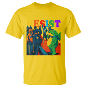 Rainbow Street Protest Frog T Shirt Resist LGBTQ+ Solidarity TS02 Daisy Print Your Wear