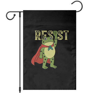 Resist Super Frog Garden Flag Free Portland Political Satire Retro Graphic TS02 Black Print Your Wear