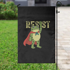 Resist Super Frog Garden Flag Free Portland Political Satire Retro Graphic TS02 Print Your Wear