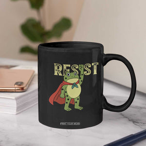 Resist Super Frog Coffee Mug Free Portland Political Satire Retro Graphic TS02 Print Your Wear