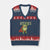 Resist Super Frog V-Neck Knit Sweater Vest Free Portland Political Satire Retro Graphic - Print Your Wear