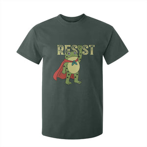 Resist Super Frog T Shirt For Kid Free Portland Political Satire Retro Graphic TS02 Dark Forest Green Print Your Wear
