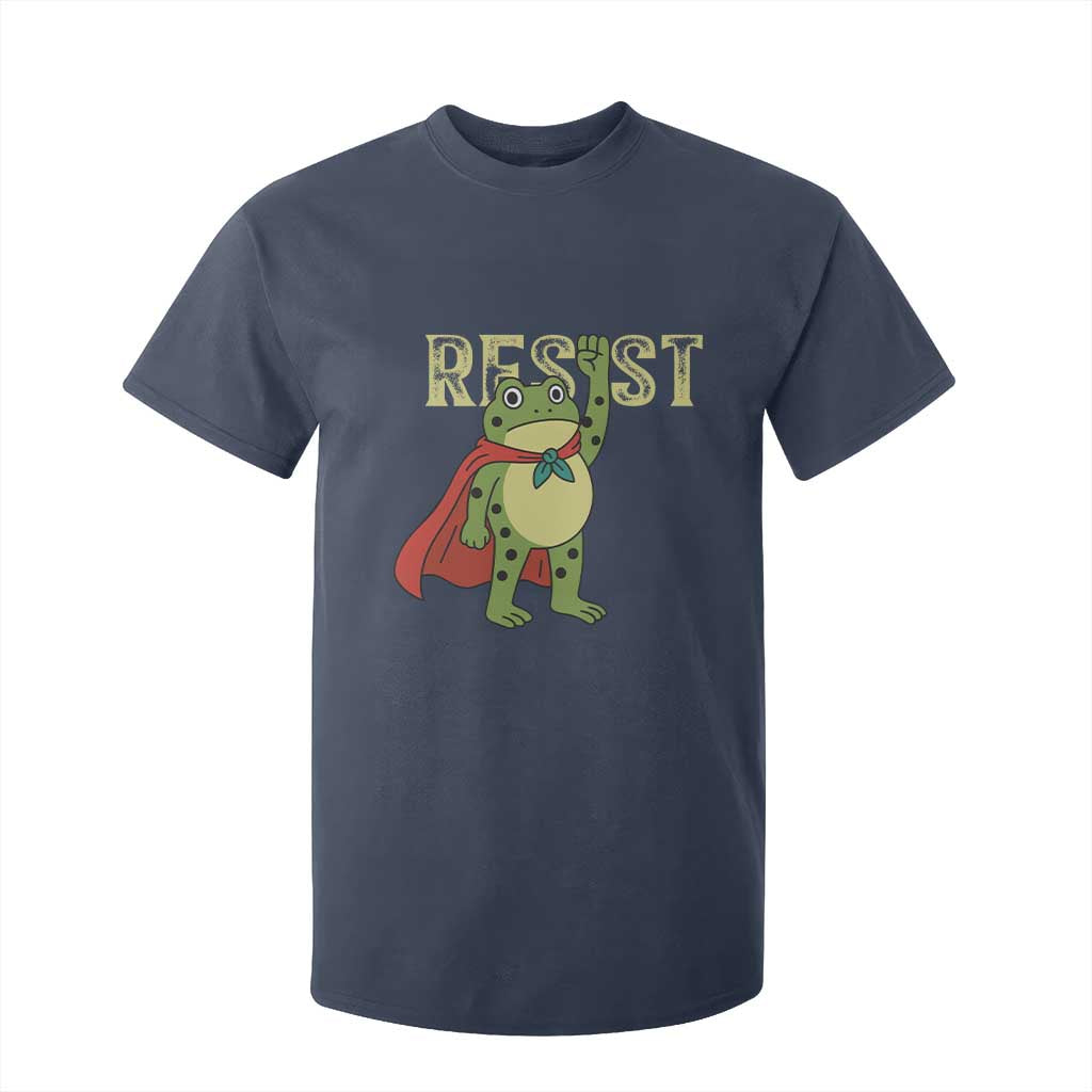 Resist Super Frog T Shirt For Kid Free Portland Political Satire Retro Graphic TS02 Navy Print Your Wear