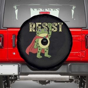 Resist Super Frog Spare Tire Cover Free Portland Political Satire Retro Graphic TS02 Black Print Your Wear