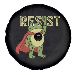 Resist Super Frog Spare Tire Cover Free Portland Political Satire Retro Graphic TS02 Print Your Wear