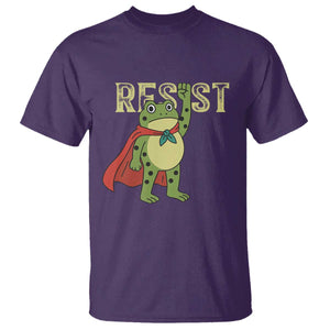 Resist Super Frog T Shirt Free Portland Political Satire Retro Graphic TS02 Purple Print Your Wear