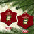 I Am Frogtifa Ceramic Ornament Frog Resist Antifascist with Raised Fist Bandana - Print Your Wear