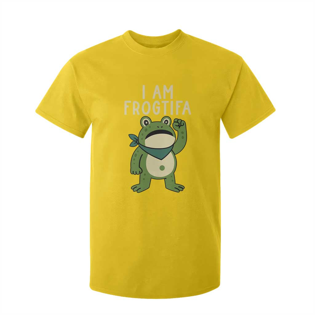 I Am Frogtifa T Shirt For Kid Frog Resist Antifascist with Raised Fist Bandana TS02 Daisy Print Your Wear