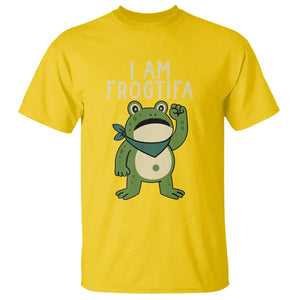 I Am Frogtifa T Shirt Frog Resist Antifascist with Raised Fist Bandana TS02 Daisy Print Your Wear