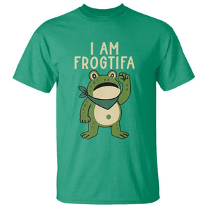 I Am Frogtifa T Shirt Frog Resist Antifascist with Raised Fist Bandana TS02 Irish Green Print Your Wear
