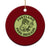 Portland Frog Brigade Ceramic Ornament Peace Frog Protest Badge - Print Your Wear