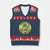 Portland Frog Brigade V-Neck Knit Sweater Vest Peace Frog Protest Badge - Print Your Wear