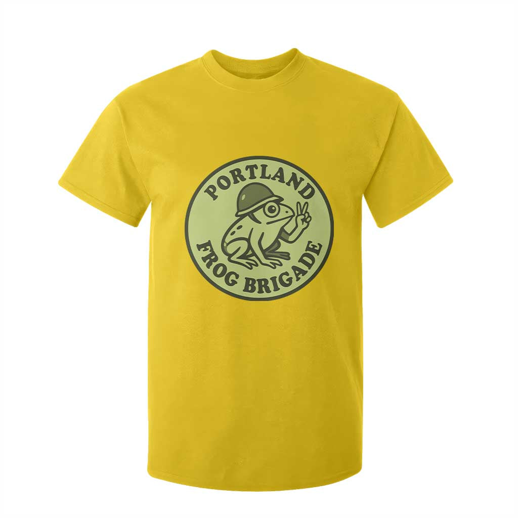 Portland Frog Brigade T Shirt For Kid Peace Frog Protest Badge TS02 Daisy Print Your Wear