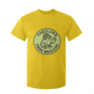 Portland Frog Brigade T Shirt For Kid Peace Frog Protest Badge TS02 Daisy Print Your Wear
