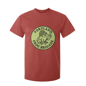 Portland Frog Brigade T Shirt For Kid Peace Frog Protest Badge TS02 Red Print Your Wear